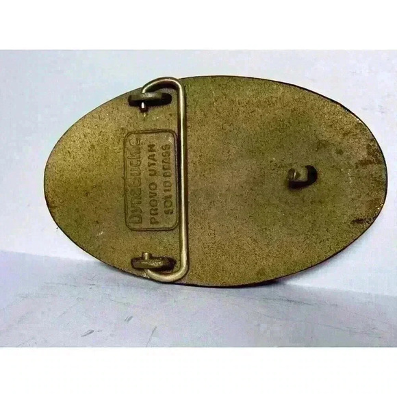 CANDELARIA PARTNERS MINE Solid Brass Metal Belt Buckle Dynabuckle - Picture 6 of 6